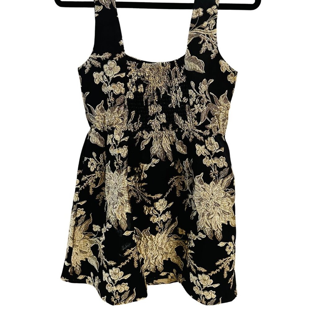 The Empress Gold Foil Mini Dress - Picture 6 of 7